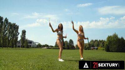 Cherry - Sarah - Perfect Outdoor Sex For The Two Horny Lesbians Cherry Kiss And Sarah Cute - sexu.com