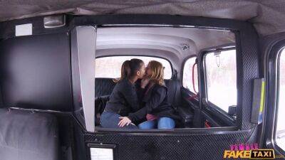 Czech Lesbians Strap On Fun In Taxi 2 - Female Fake Taxi - sunporno.com - Czech Republic
