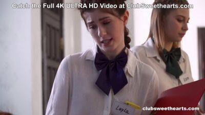 Ultra HD 4K video of pussy licking lesbians at work - Office Affairs 3 - sexu.com
