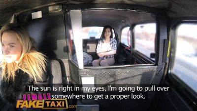 Watch Pretty Brunette's 1st Lesbian Orgasm in Fake Taxi Taxi video - sexu.com