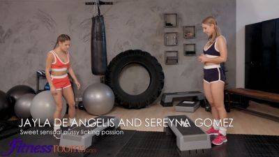 Jayla De Angelis and Sereyna Gomez have a steamy lesbian gym session in Fitness Room - sexu.com - Czech Republic - Poland