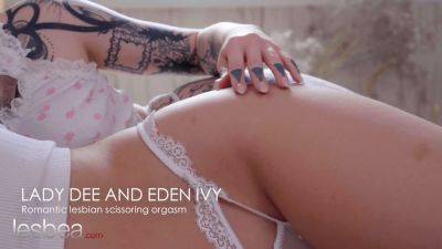 Eden Ivy and her Czech girlfriend scissor in a hot lesbian threesome - sexu.com - Czech Republic - Canada