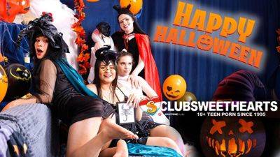 Trick or Treat? Spooky Lesbians Cumming for ClubSweethearts - txxx.com