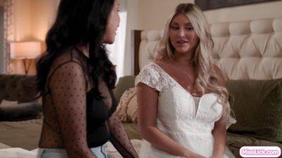 Lesbian bride cheating with big tits blonde maid of honor - hotmovs.com