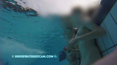 These Hot Lesbian Girls Make All The Men In The Sauna Pool Horny - hclips.com