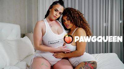 PAWGQueen Interracial Lesbians Twerking and Strap-on Fucking - txxx.com
