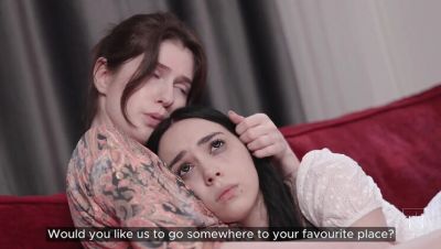 Hot Pearl Lesbian Breakup Healing - Teen Girls Fingering and Pussy Licking in 4K HD - porntry.com - Russia