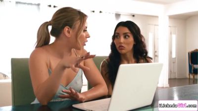 My best friend and I doing what we saw in a lesbian porn - hotmovs.com