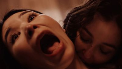 Leana Lovings - Hot Japanese Vampire Lesbian Sex - Rikako Katayama Dominated by Nerdy Leana Lovings in Gothic Horror Fuck - veryfreeporn.com - Japan