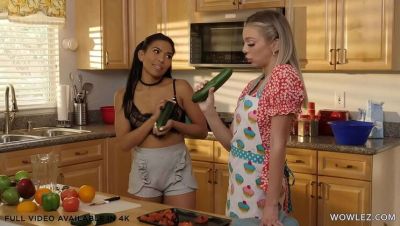 Tiffany Watson - Tiffany Watson and Jada Kai's Hot Lesbian Sex with Cucumber Fun - veryfreeporn.com
