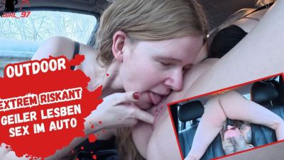 German Lesbian Car Sex with Bikergirl_97! Public Face Sitting & Outdoor Dildo Action in 4K! - porntry.com - Germany