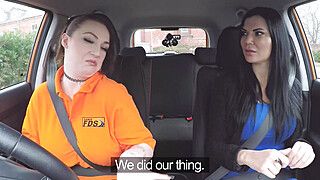 Jasmine Jae - Ex-Prisoner with MASSIVE TITS having lesbian sex with Jasmine Jae - Fake Driving School - ah-me.com