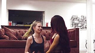 Sabina Rouge - Scarlett Sage - Scarlett - Busty lesbian pussy licking straight bff - ah-me.com